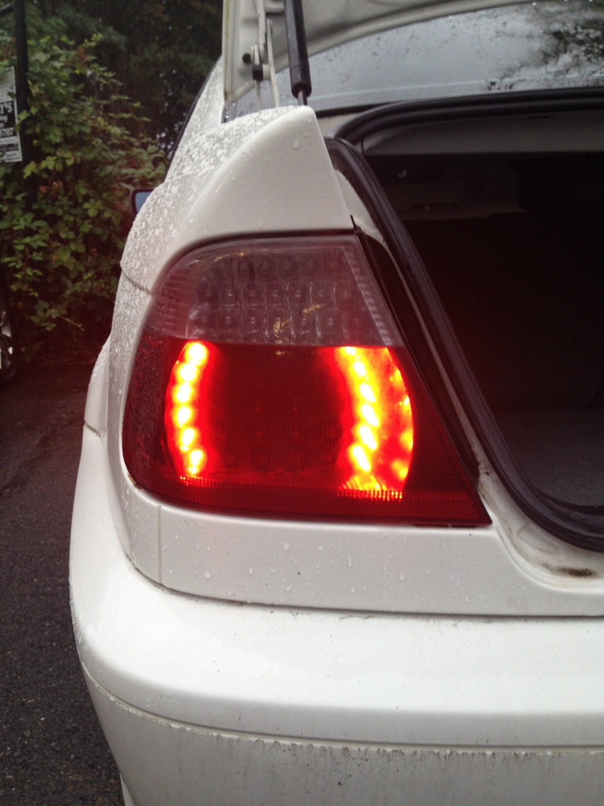 One tail light stays on even with key off